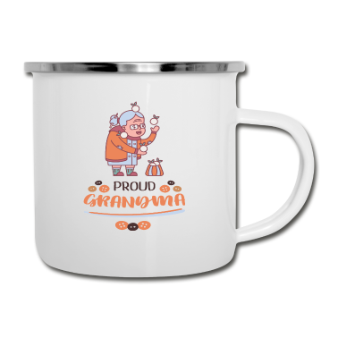 Geburtstagsgeschenk Oma Emaille Tasse - Schönes Geschenk für deine Oma.