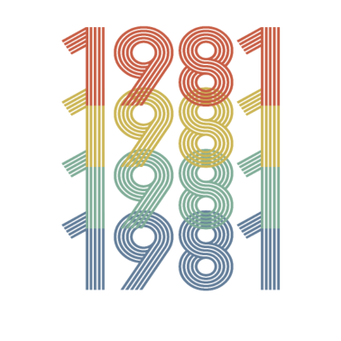 Motiv 1981 - Awesome Vintage Style, 40. Geburtstagsgeschenk