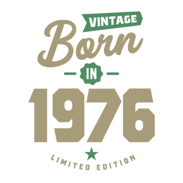 Motiv Vintage geboren 1976 Geburtstagsgeschenk