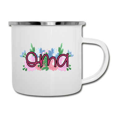 Geburtstagsgeschenk Oma Emaille Tasse - GESCHENKE FÜR OMA GROßMUTTER WERDEN