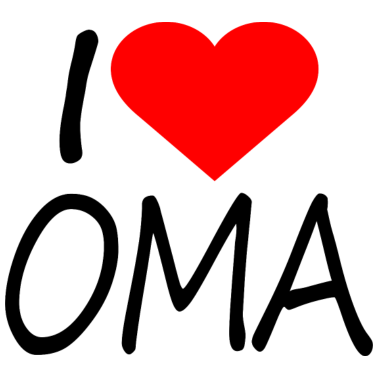 Motiv I love Oma Spruch Familie Geschenk