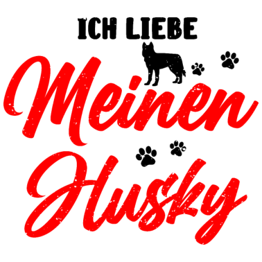 Motiv Ich liebe meinen Husky Oma Hundeliebhaberin