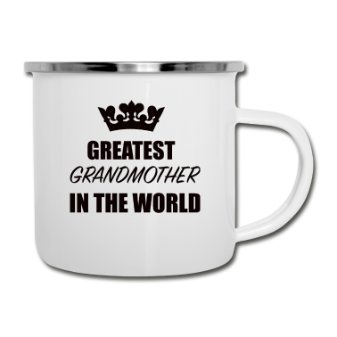 Geburtstagsgeschenk Oma Emaille Tasse - Oma Beste Großmutter Geschenk
