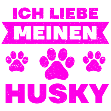 Motiv Ich liebe meinen Husky Oma Hundeliebhaberin