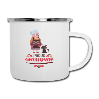 Geburtstagsgeschenk Oma Emaille Tasse - Geschenk Oma Spruch Großmutter Weihnachten