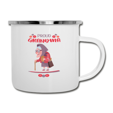 Geburtstagsgeschenk Oma Emaille Tasse - Großeltern Enkelin Geburtstag Geschenk Oma