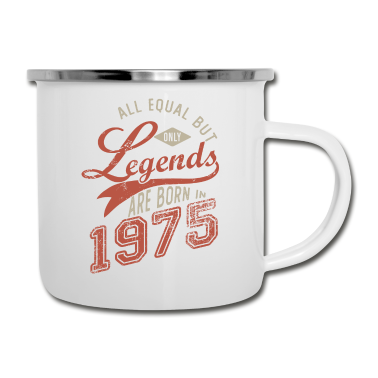 Geburtstagsgeschenk Oma Emaille Tasse - Geburtstag 46 Jahre 1975 Geschenk vintage 46 Jahre