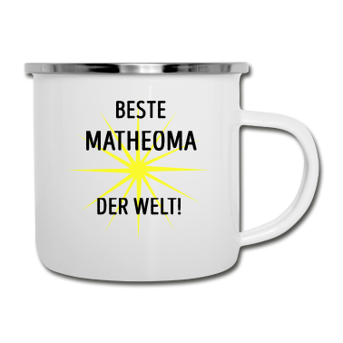 Geburtstagsgeschenk Oma Emaille Tasse - Mathematikerin Mathe-Oma Geschenk Weihnachten