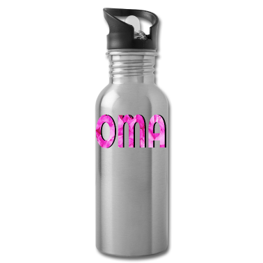 Geburtstagsgeschenk Oma Trinkflasche - OMA BLÜTENBLAETTER DESIGN ROSA GROSSMUTTER BLUME