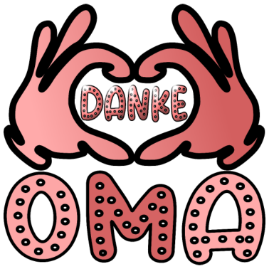 Motiv DANKE OMA HERZEN VERSCHENKE LIEBE