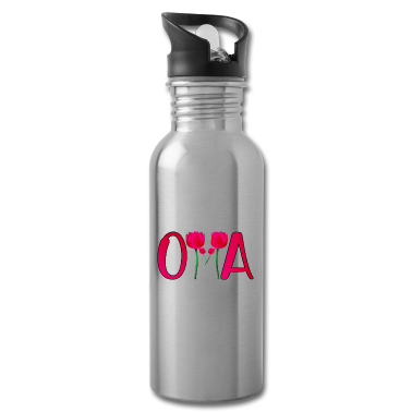 Geburtstagsgeschenk Oma Trinkflasche - OMA TULPEN MUTTERTAG BLUMEN PFLANZEN OMI DANKE