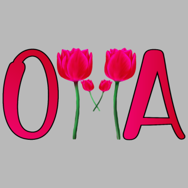 Motiv OMA TULPEN MUTTERTAG BLUMEN PFLANZEN OMI DANKE