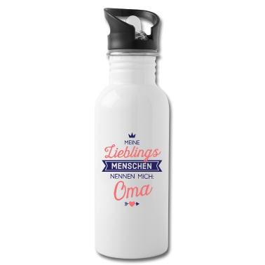 Geburtstagsgeschenk Oma Trinkflasche - Lieblingsmenschen Oma Geschenk Spruch