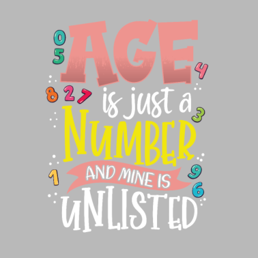 Motiv Geburtstagsgeschenk Alter ist nur eine Zahl und meine ist