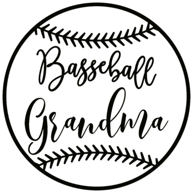 Motiv Baseball Oma Schwarz
