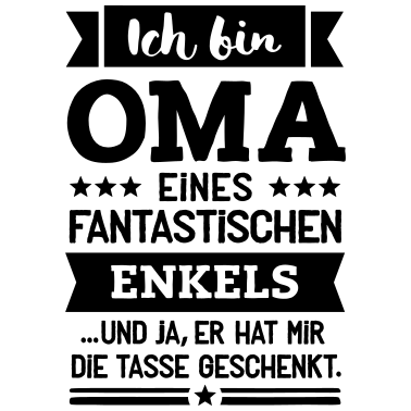 Motiv Oma und super Enkel