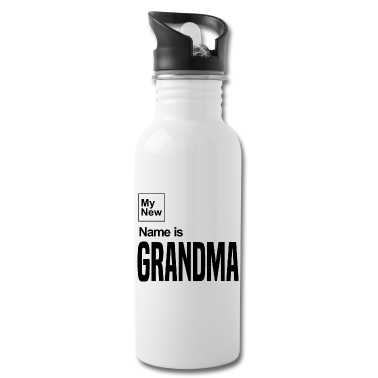 Geburtstagsgeschenk Oma Trinkflasche - Neuer Name ist Oma