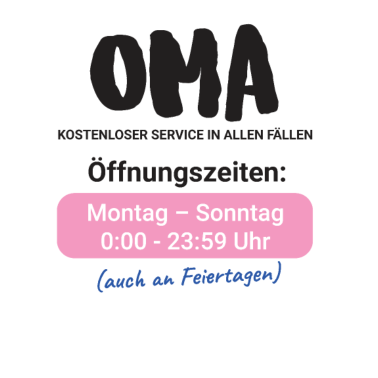Motiv Oma kostenloser Service in allen Fällen