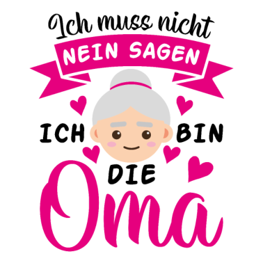 Motiv Ich bin die Oma Liebe Familie Herz Geschenk