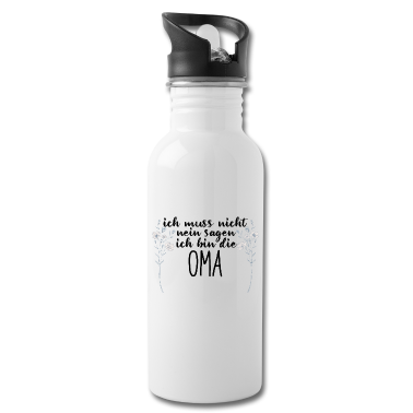 Geburtstagsgeschenk Oma Trinkflasche - Ich bin die Oma Familie Herz Liebe Geschenk