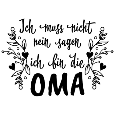 Motiv Ich bin die Oma Geschenk Liebe Familie Herz