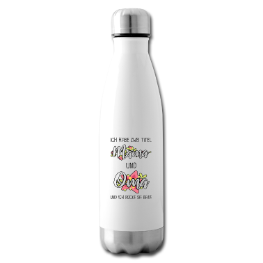 Geburtstagsgeschenk Oma Trinkflasche - Zwei Titel Mama Oma