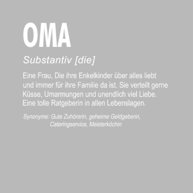 Motiv Oma Definition Geschenk für Grossmutter Omi