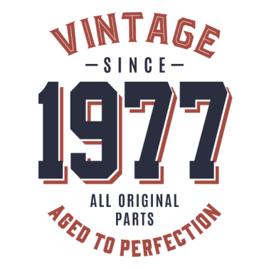 Motiv Jahrgang seit 1977 Geburtstagsgeschenk