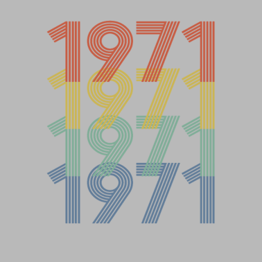 Motiv 1971 - Awesome Vintage Style, 50. Geburtstagsgeschenk
