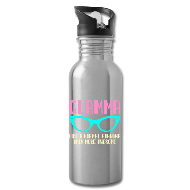 Geburtstagsgeschenk Oma Trinkflasche - Glamma Grandma Awesome Spruch Geburtstagsgeschenk