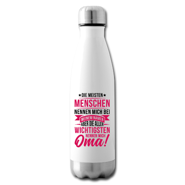 Geburtstagsgeschenk Oma Trinkflasche - Menschen Oma Liebe Geschenk Familie Herz