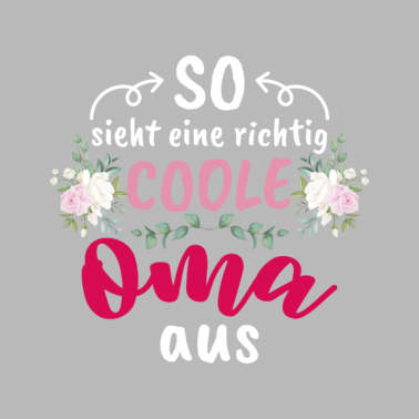 Motiv Coole Oma Familie Liebe Herz Geschenk