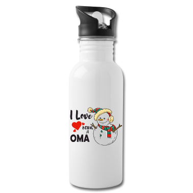 Geburtstagsgeschenk Oma Trinkflasche - Oma Liebe Herz Enkel Kinder Geschenk