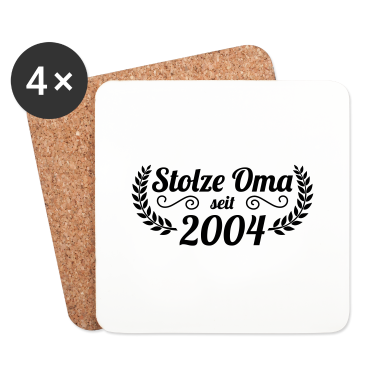 Geburtstagsgeschenk Oma Untersetzer - stolze Oma 2004