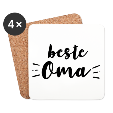 Geburtstagsgeschenk Oma Untersetzer - Beste Oma Design