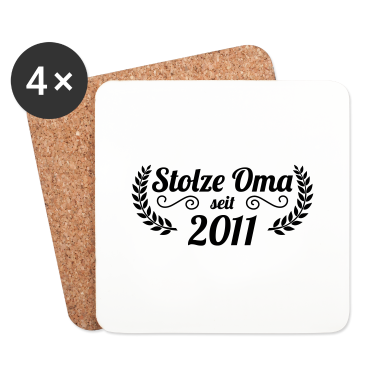 Geburtstagsgeschenk Oma Untersetzer - stolze Oma seit 2011