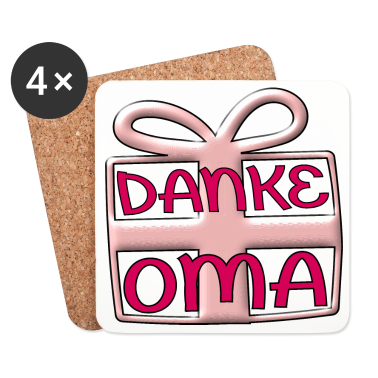 Geburtstagsgeschenk Oma Untersetzer - DANKE OMA GROßMAMA