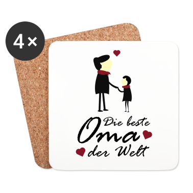 Geburtstagsgeschenk Oma Untersetzer - Beste Oma der Welt - Muttertag Geburtstagsgeschenk
