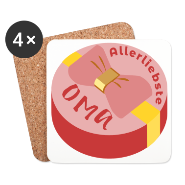 Geburtstagsgeschenk Oma Untersetzer - Allerliebste Oma Geschenk Grossmutter Omi Geschenk