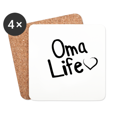 Geburtstagsgeschenk Oma Untersetzer - Oma life