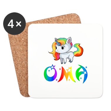 Geburtstagsgeschenk Oma Untersetzer - Einhorn Oma