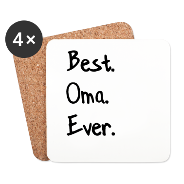 Geburtstagsgeschenk Oma Untersetzer - Best oma ever