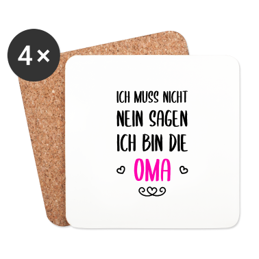 Geburtstagsgeschenk Oma Untersetzer - Oma Geschenk