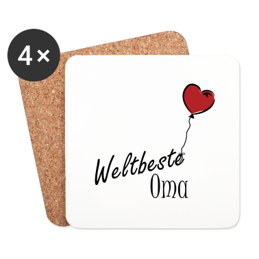 Geburtstagsgeschenk Oma Untersetzer - Weltbeste Oma