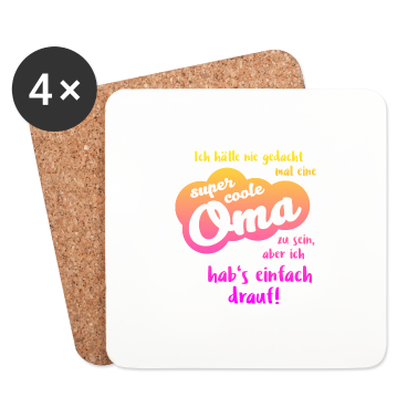 Geburtstagsgeschenk Oma Untersetzer - Super coolee Oma Geschenk beste Oma