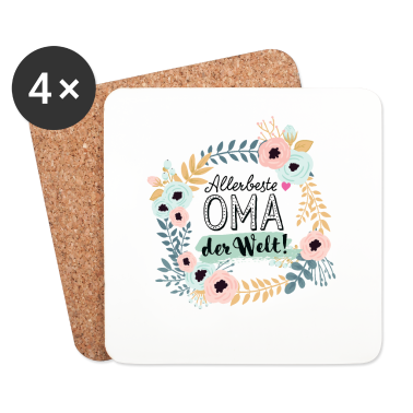 Geburtstagsgeschenk Oma Untersetzer - Allerbeste Oma der Welt