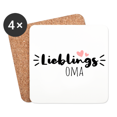 Geburtstagsgeschenk Oma Untersetzer - Lieblingsoma