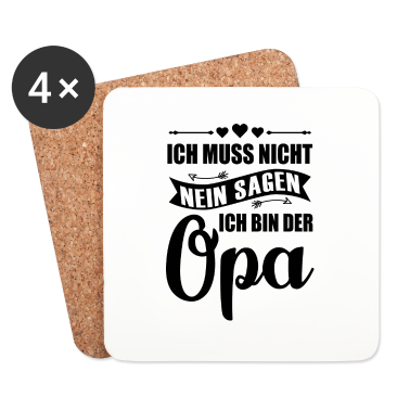 Geburtstagsgeschenk Oma Untersetzer - Opa Oma Geschenk Familie