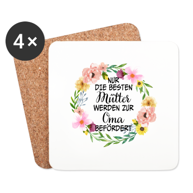 Geburtstagsgeschenk Oma Untersetzer - Mütter Oma Familie Geschenk