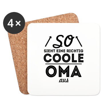 Geburtstagsgeschenk Oma Untersetzer - Coole Oma Geschenk Familie
